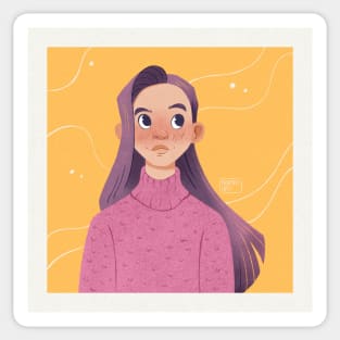 Sweater girl Sticker